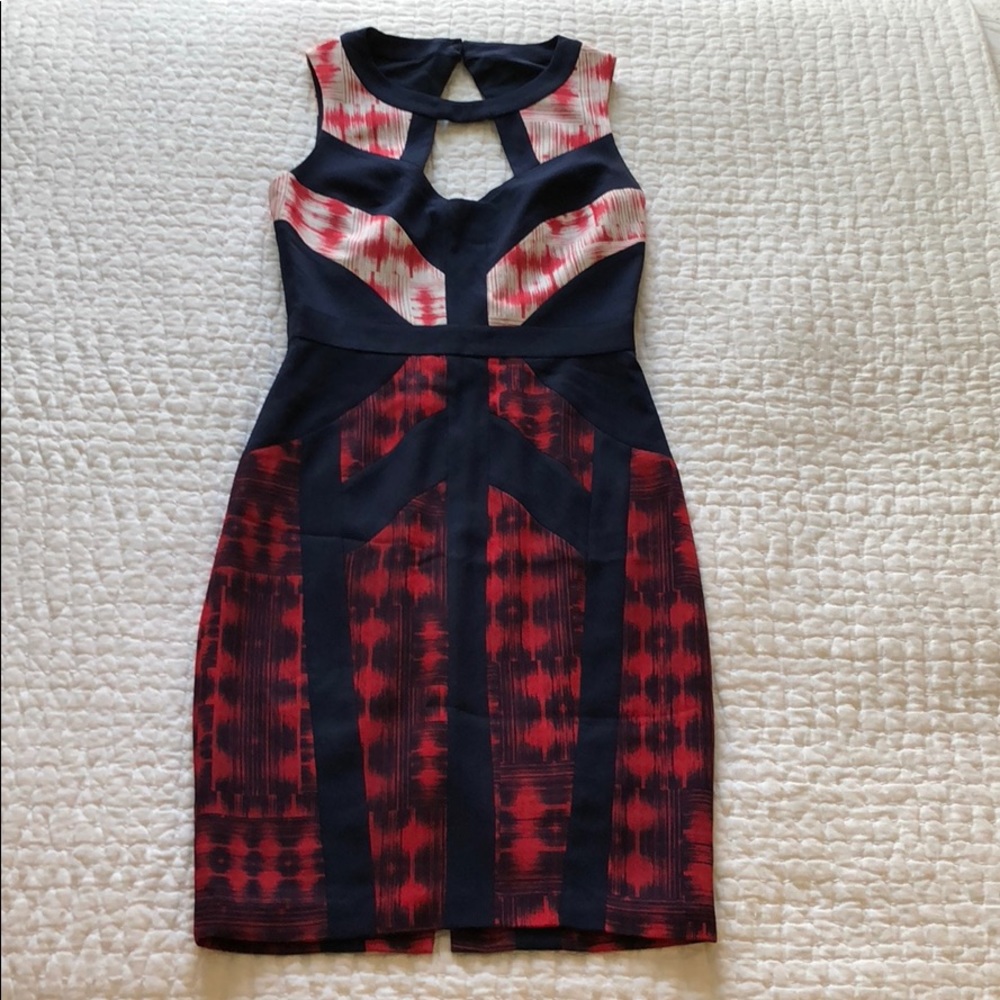 BCBGMAXAZRIA cut out dress, knee length